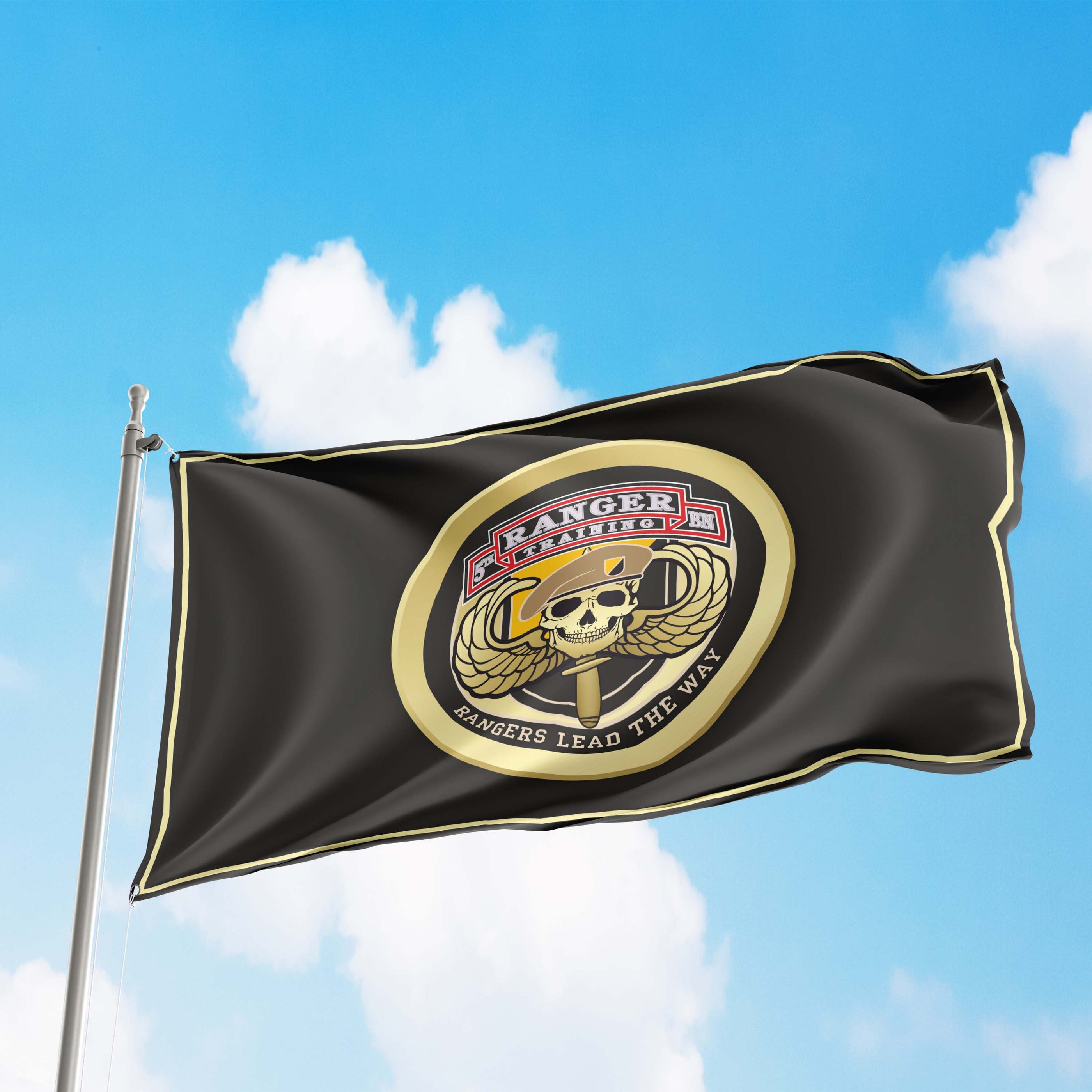 US Army Ranger Tarning School Flag Banner — Apedes Flags And Banners