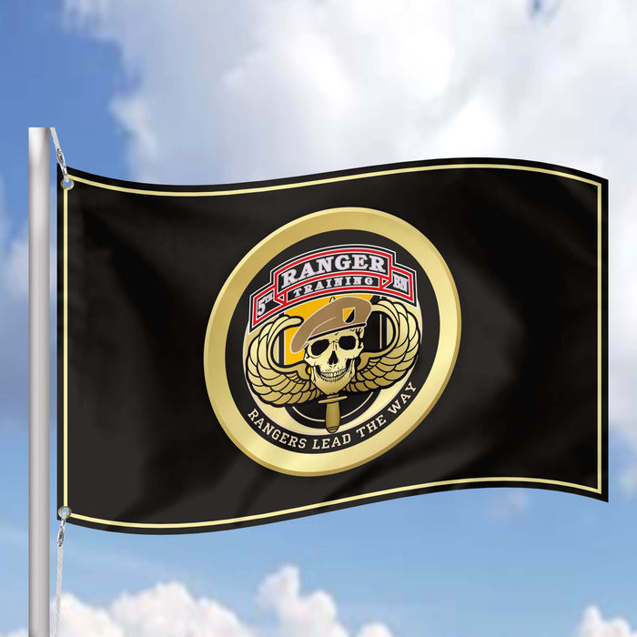 US Army Ranger Tarning School Flag Banner