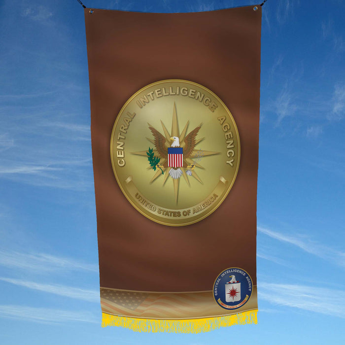 CIA Camp Peary OSS Spear 16 Point Star Flag Banner