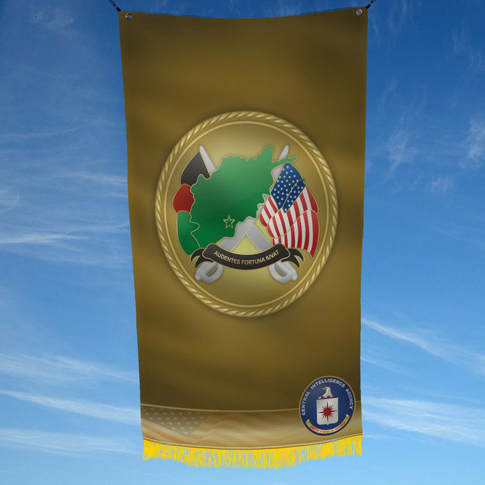 CIA NCS SAD SOG Special Operations Group Ghecko Firebase Kandahar Afghanistan Flag Banner