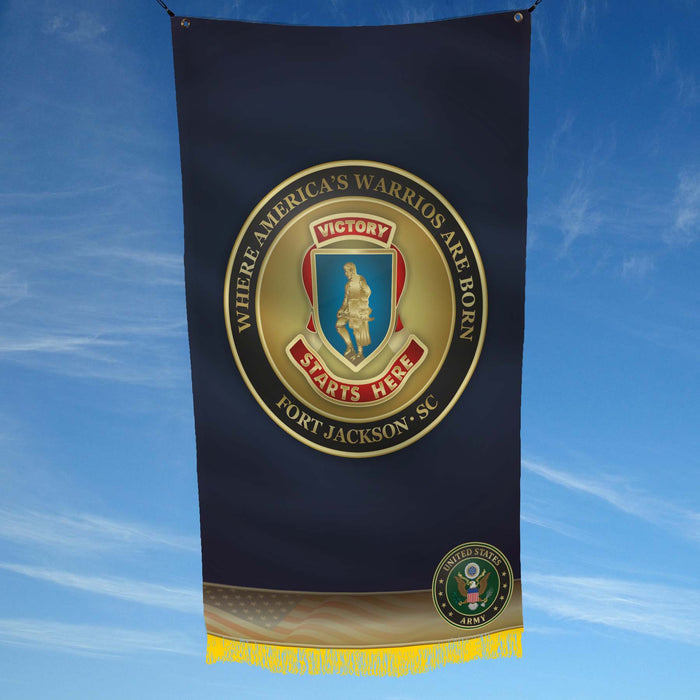 US Army - Fort Jackson South Carolina Flag Banner