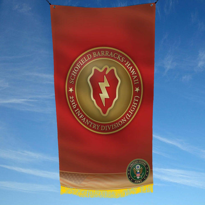 US Army 25th Infantry Division Schofield Barracks Flag Banner