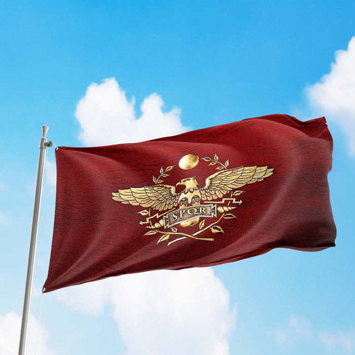 SPQR vlag, 3x5 FT Romeinse Rijk vlag, Senaat van Populusque Romanus SPQR vlag, 3x5 FT Romeinse Rijk vlag, Senaat van Populusque Romanus