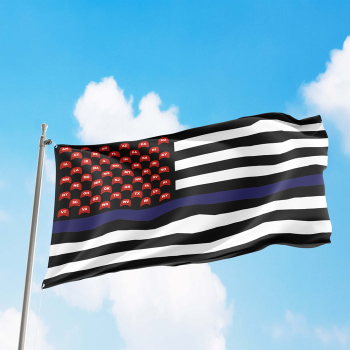 MAGA USA Trump Republican Party Thin Blue / Red / Green Line Flag