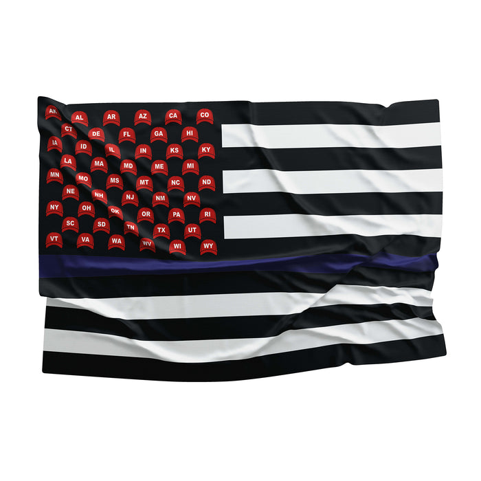 MAGA USA Trump Republican Party Thin Blue / Red / Green Line Flag