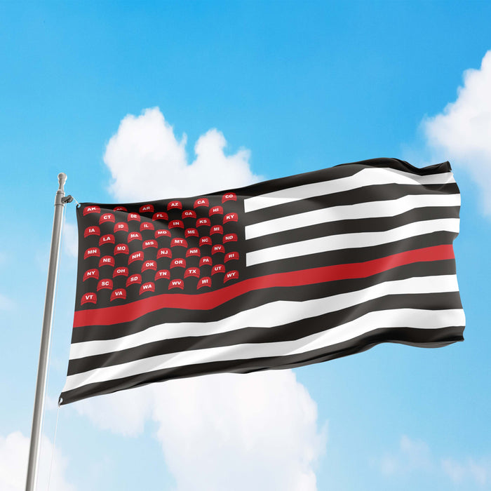 MAGA USA Trump Republican Party Thin Blue / Red / Green Line Flag
