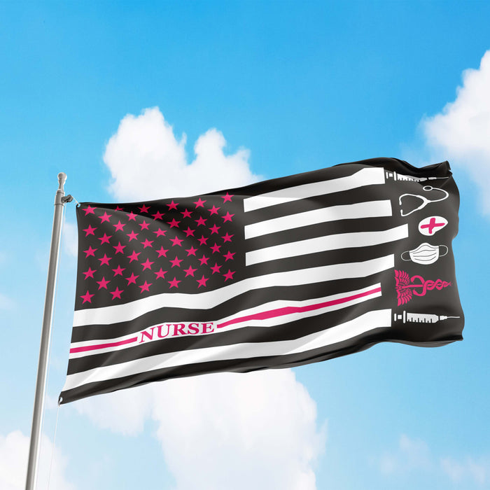 Medical Workers Nurse EMS Support Honor Flag Banner