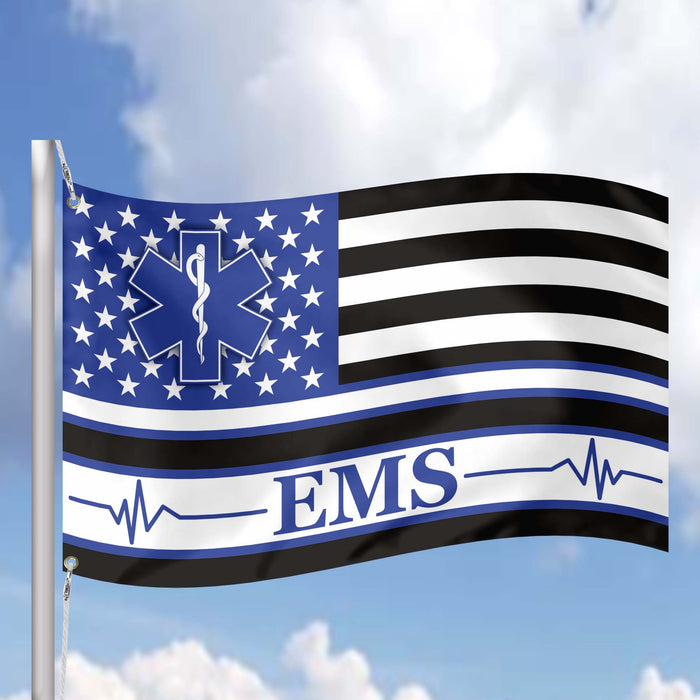 Medical Workers Nurse EMS Support Honor Flag Banner