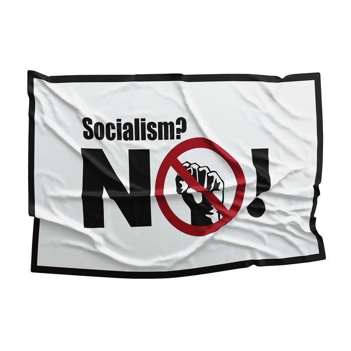 No Socialism Flag Banner