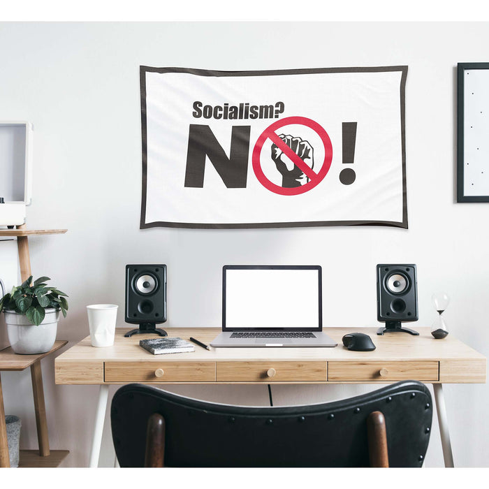 No Socialism Flag Banner