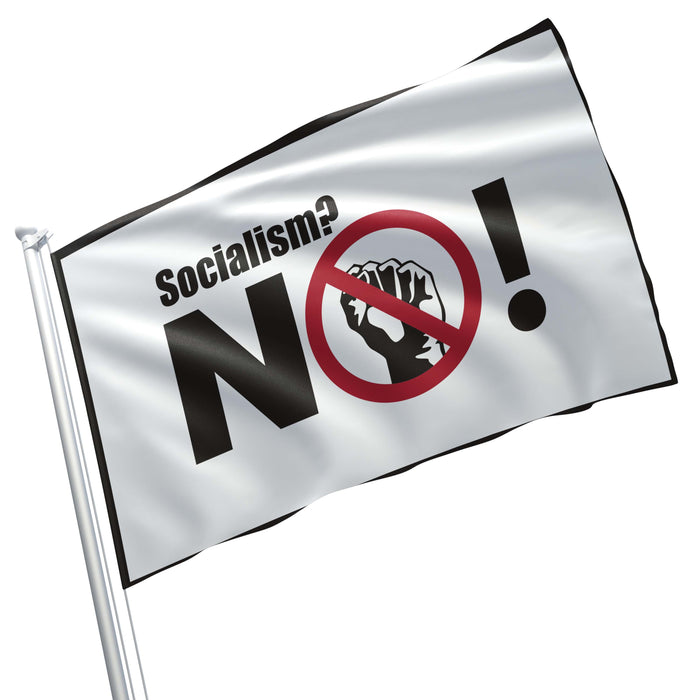 No Socialism Flag Banner