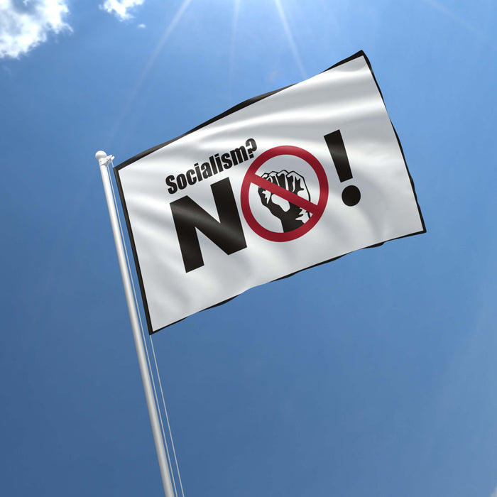 No Socialism Flag Banner