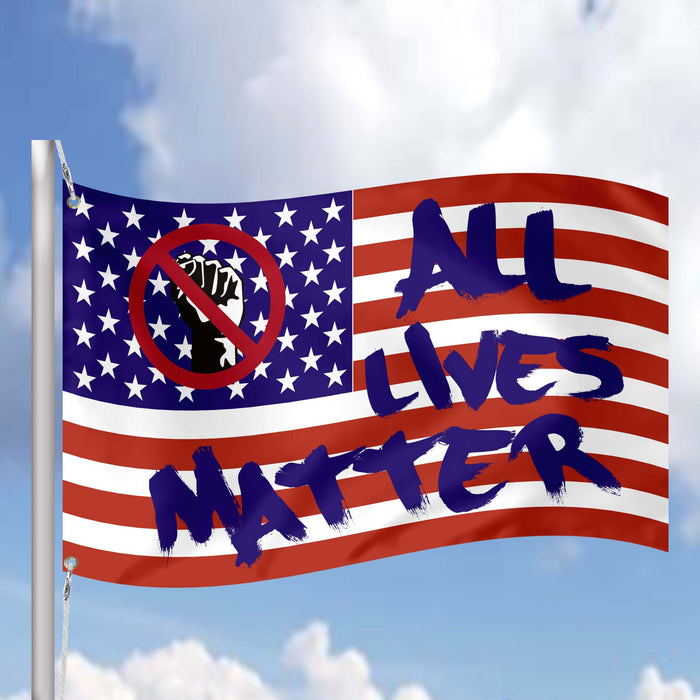 All Lives Matter USA Flag Banner