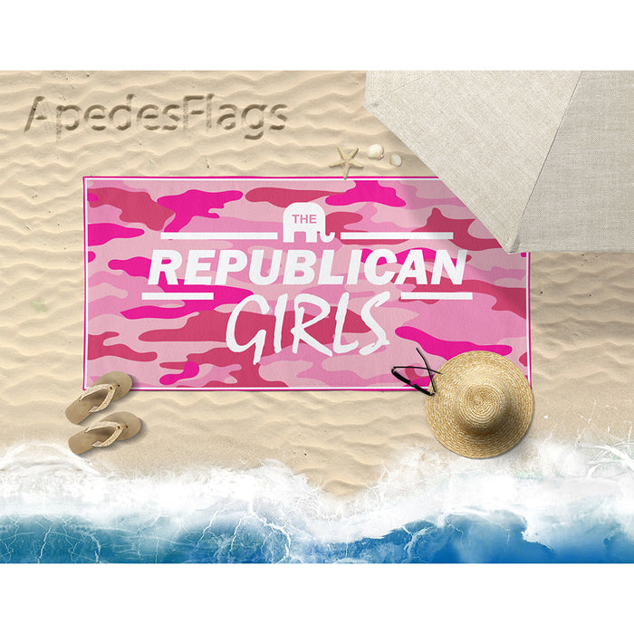 The Republican Girls USA Republican Party Beach & Bath Towel Rectangle 30″ × 60″
