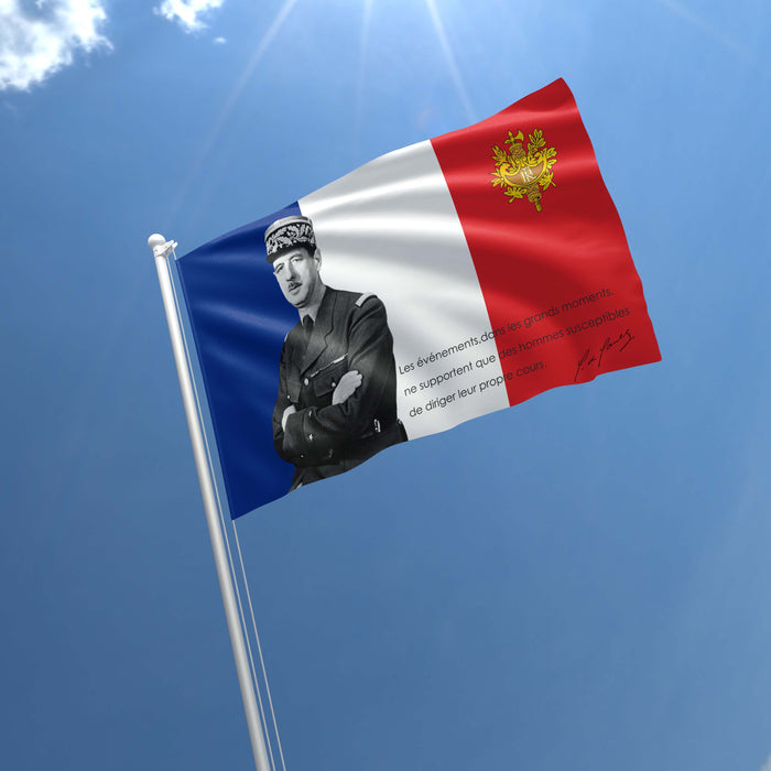 Sharl De Goll France Flag Banner