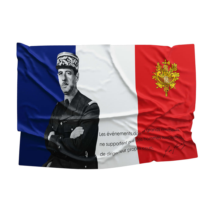 Sharl De Goll France Flag Banner