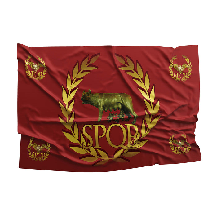 Western Roman Empire SPQR Flag Banner