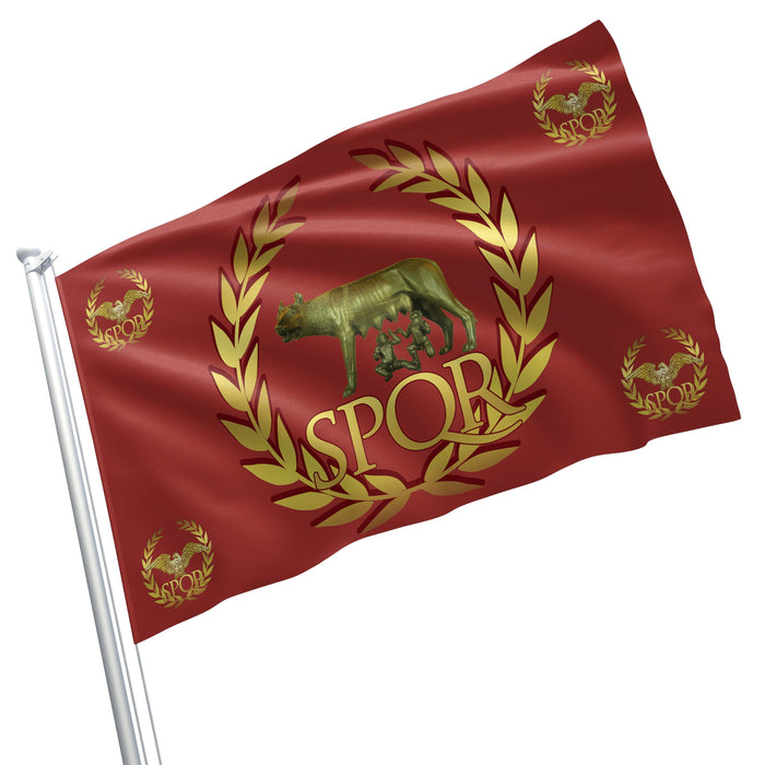 Western Roman Empire SPQR Flag Banner