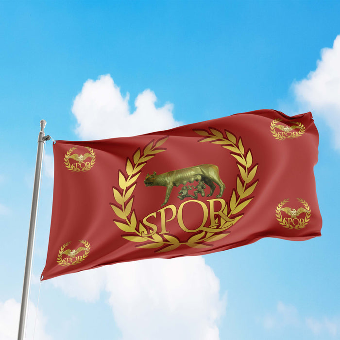 Western Roman Empire SPQR Flag Banner