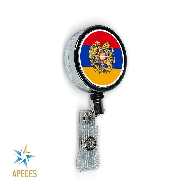 Armenia Flag Badge Reel Holder