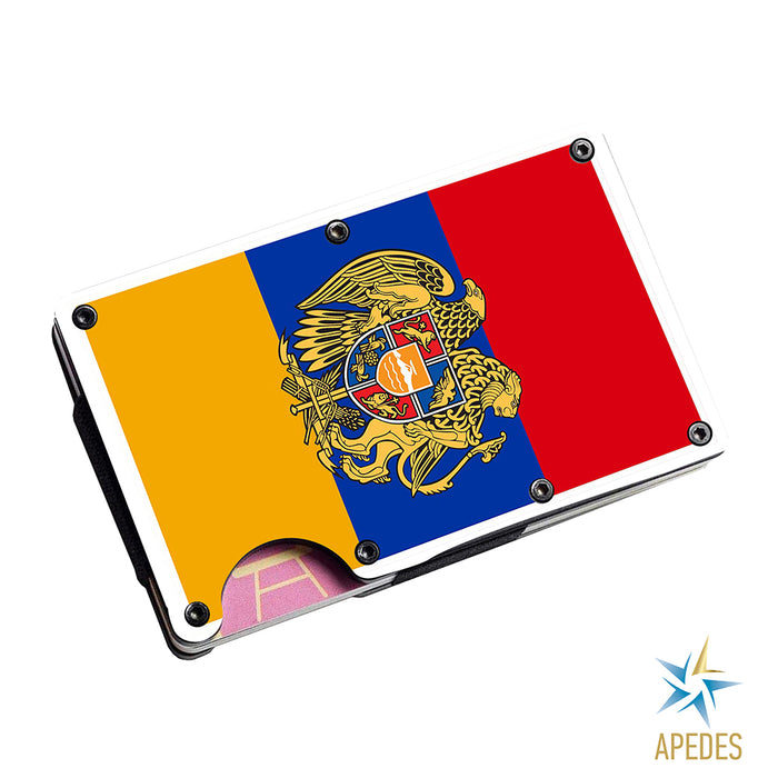 Armenia Flag Stainless Steel Money Clip Wallet