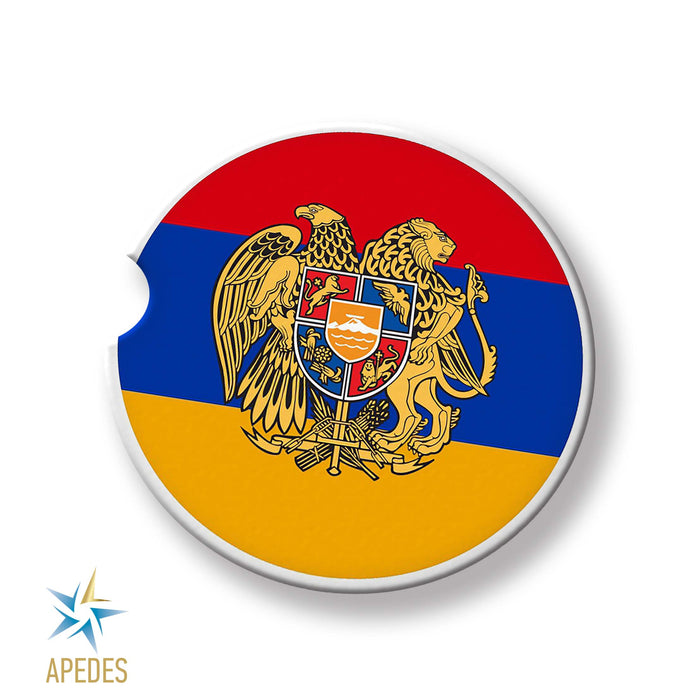Armenia Car Cup Holder Coaster (Set of 2)