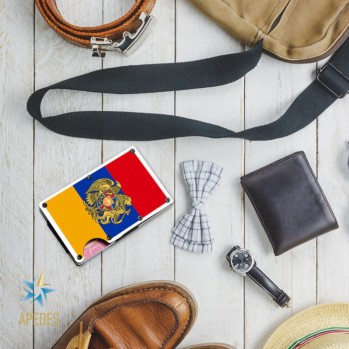 Armenia Flag Stainless Steel Money Clip Wallet