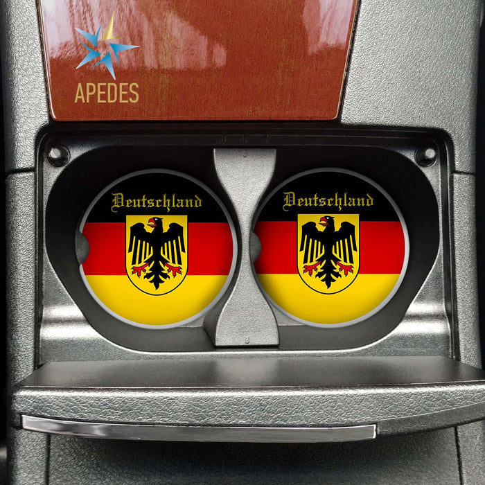 Germany Car Cup Holder Coaster (Set of 2)