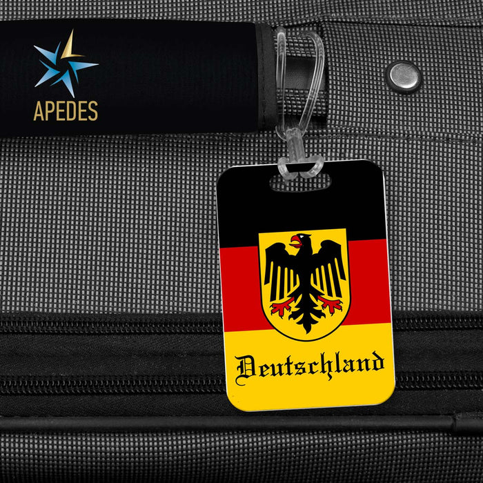 Germany Flag Rectangle Luggage Tag