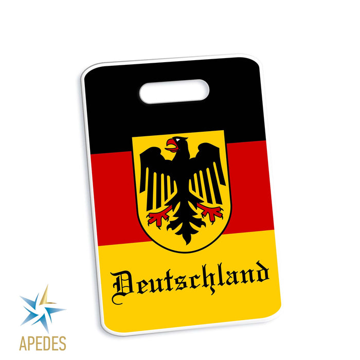Germany Flag Rectangle Luggage Tag