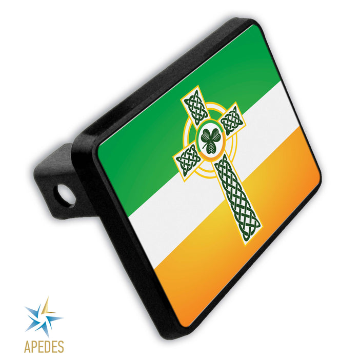 Irish Celtic Crest Ireland Flag Trailer Hitch Cover
