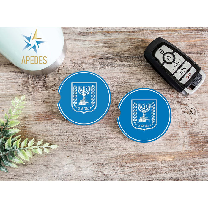 Israel Car Cup Holder Coaster (Set of 2)