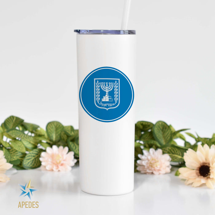 Israel Stainless Steel Skinny Tumbler 20 OZ