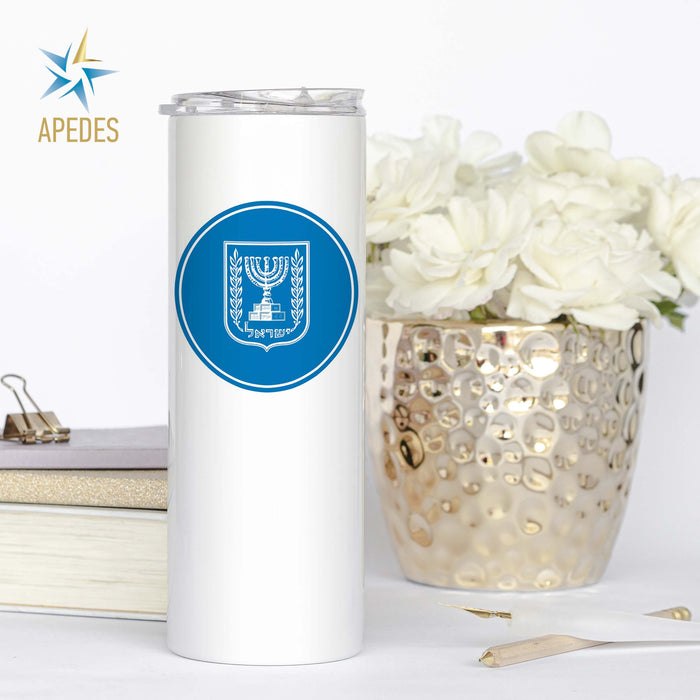 Israel Stainless Steel Skinny Tumbler 20 OZ