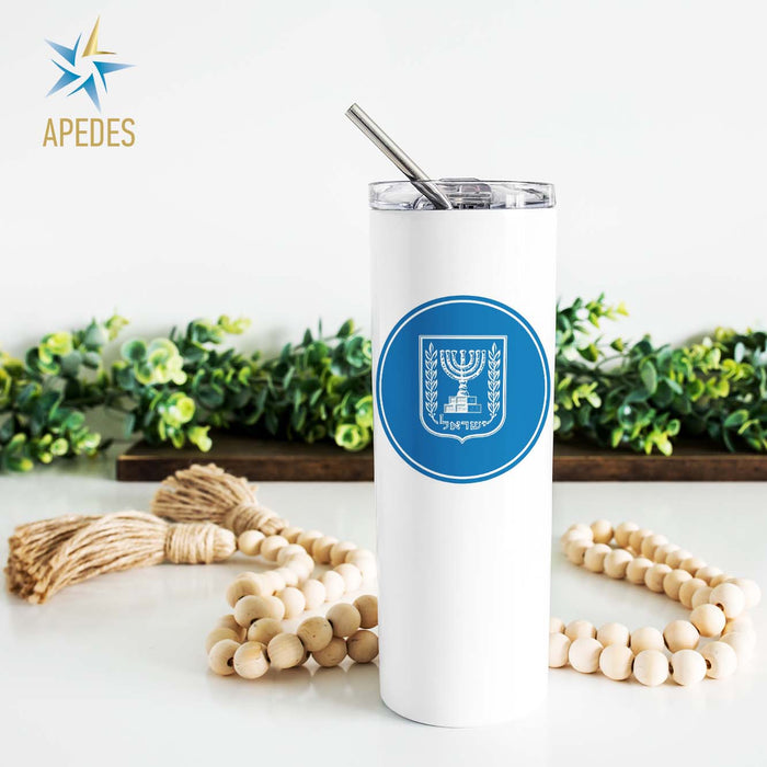 Israel Stainless Steel Skinny Tumbler 20 OZ