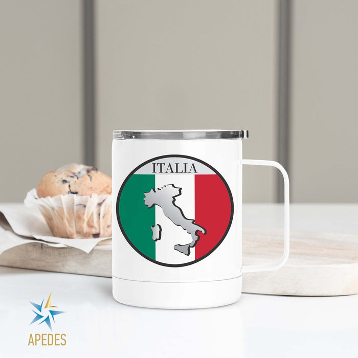 Italy Flag Stainless Steel Travel Mug 13 OZ