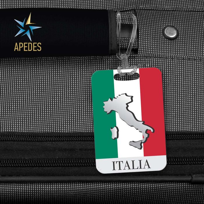 Italy Flag Rectangle Luggage Tag