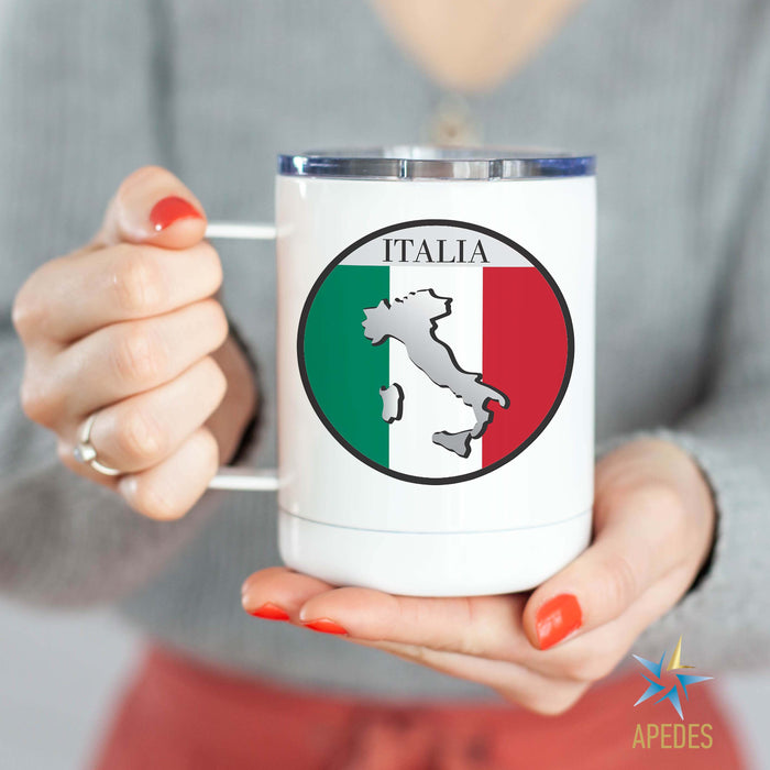 Italy Flag Stainless Steel Travel Mug 13 OZ