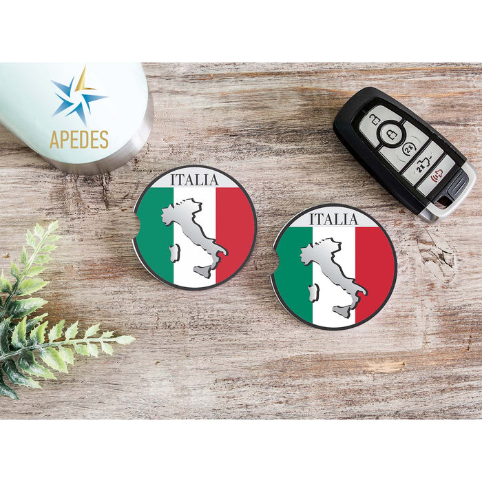 Italy Car Cup Holder Coaster (Set of 2)