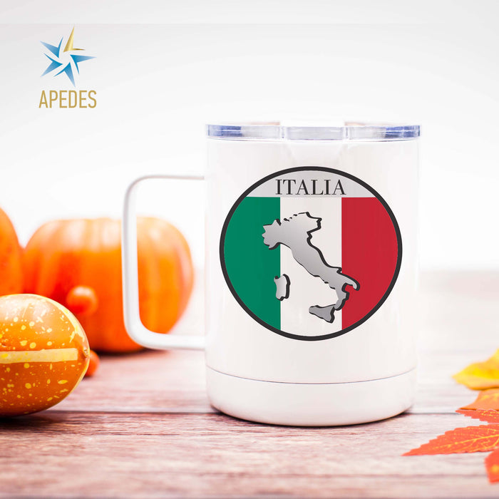 Italy Flag Stainless Steel Travel Mug 13 OZ