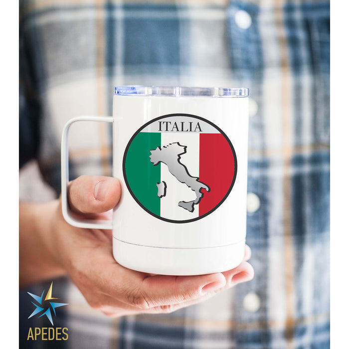 Italy Flag Stainless Steel Travel Mug 13 OZ