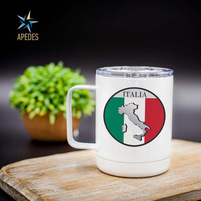 Italy Flag Stainless Steel Travel Mug 13 OZ