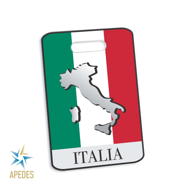 Italy Flag Rectangle Luggage Tag