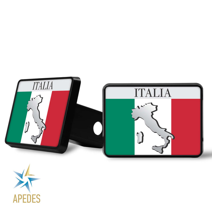 Italy Flag Trailer Hitch Cover