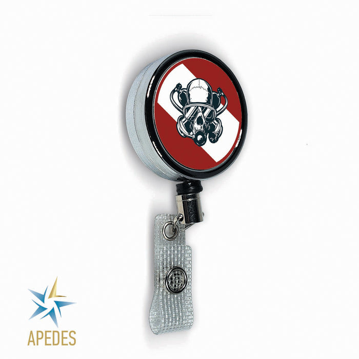 Diver Skull Badge Reel Holder