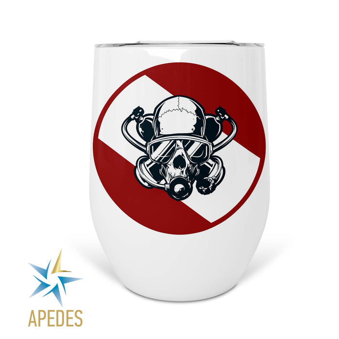 Diver Skull Stainless Steel Stemless Wine Cup 12 OZ