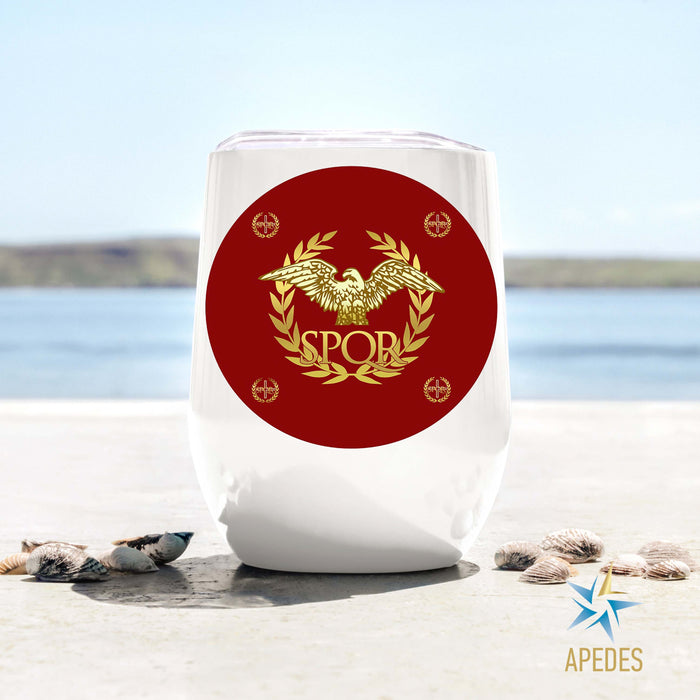 Roman Empire Stainless Steel Stemless Wine Cup 12 OZ