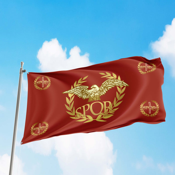 Western Roman Empire SPQR Flag Banner