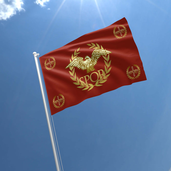 Western Roman Empire SPQR Flag Banner