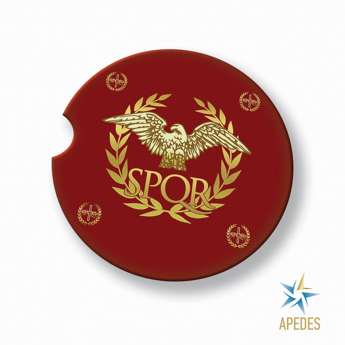 Roman Empire Car Cup Holder Coaster (Set of 2)